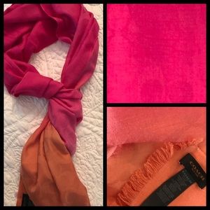 NWOT Coach Signature Ombre Scarf
